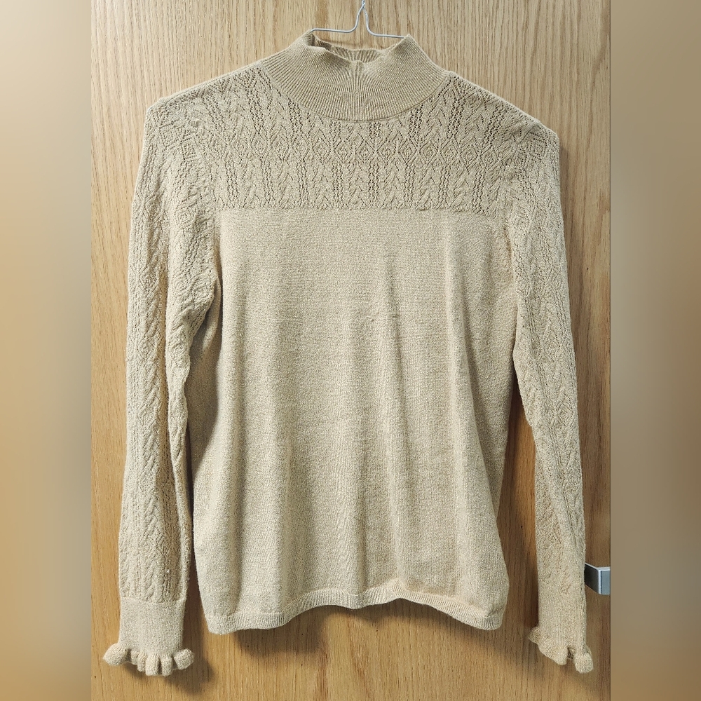 Loft Gold Threaded Sweater - Picture 2 of 8